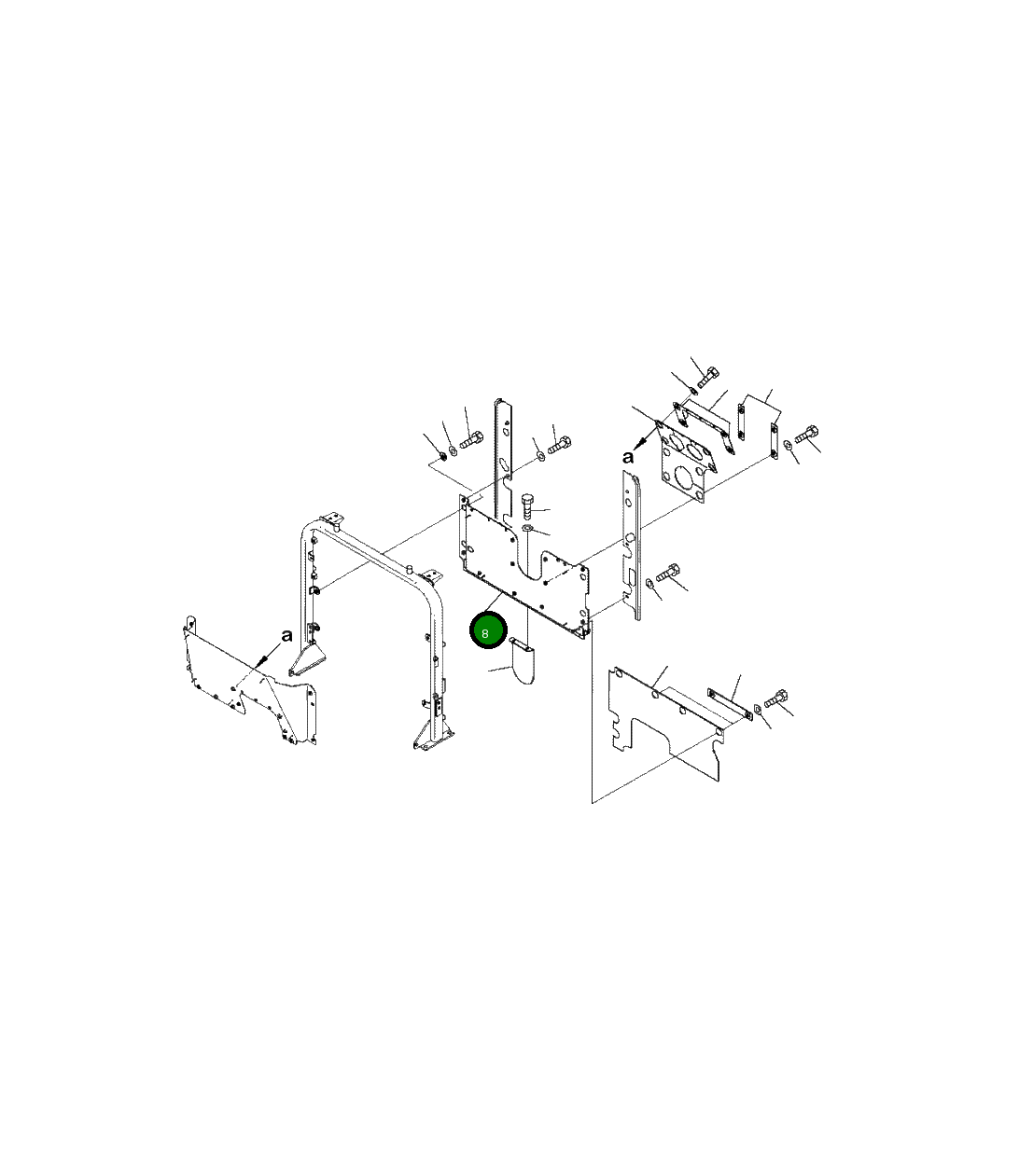 Крышка 424-54-41422 Komatsu