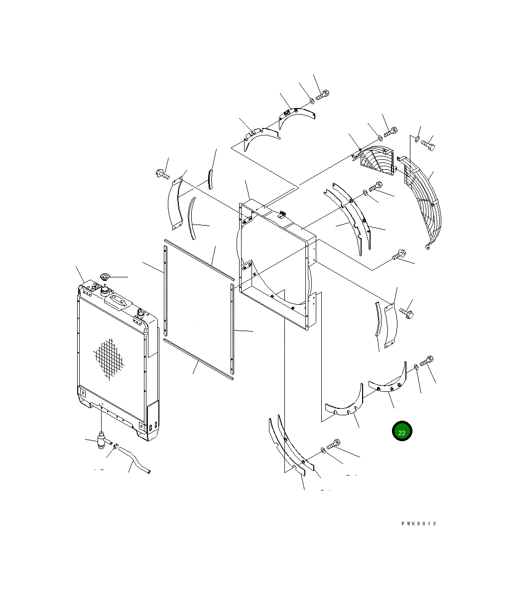 Крышка 134-03-61450 Komatsu