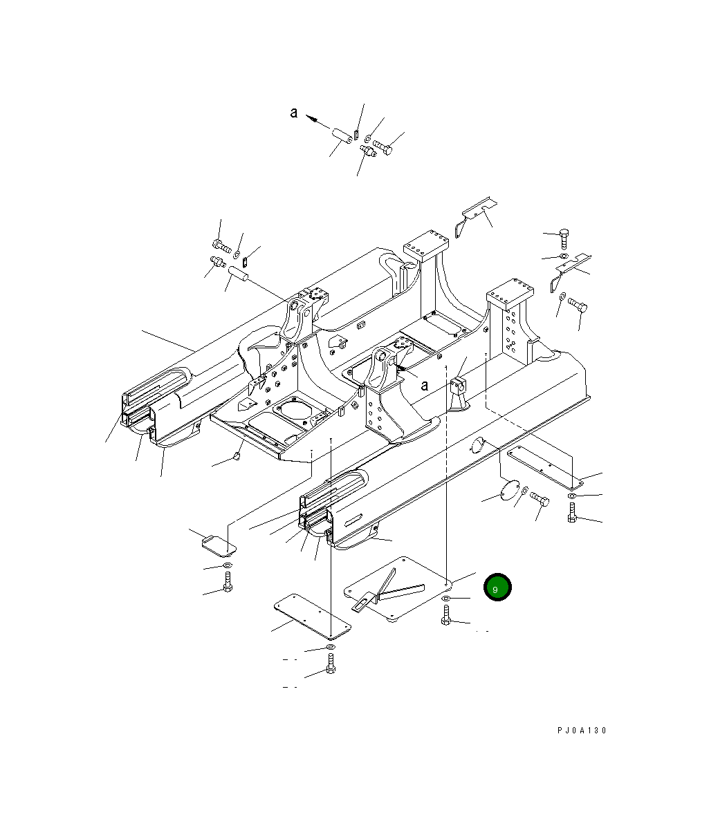 Крышка 12G-21-51320  Komatsu