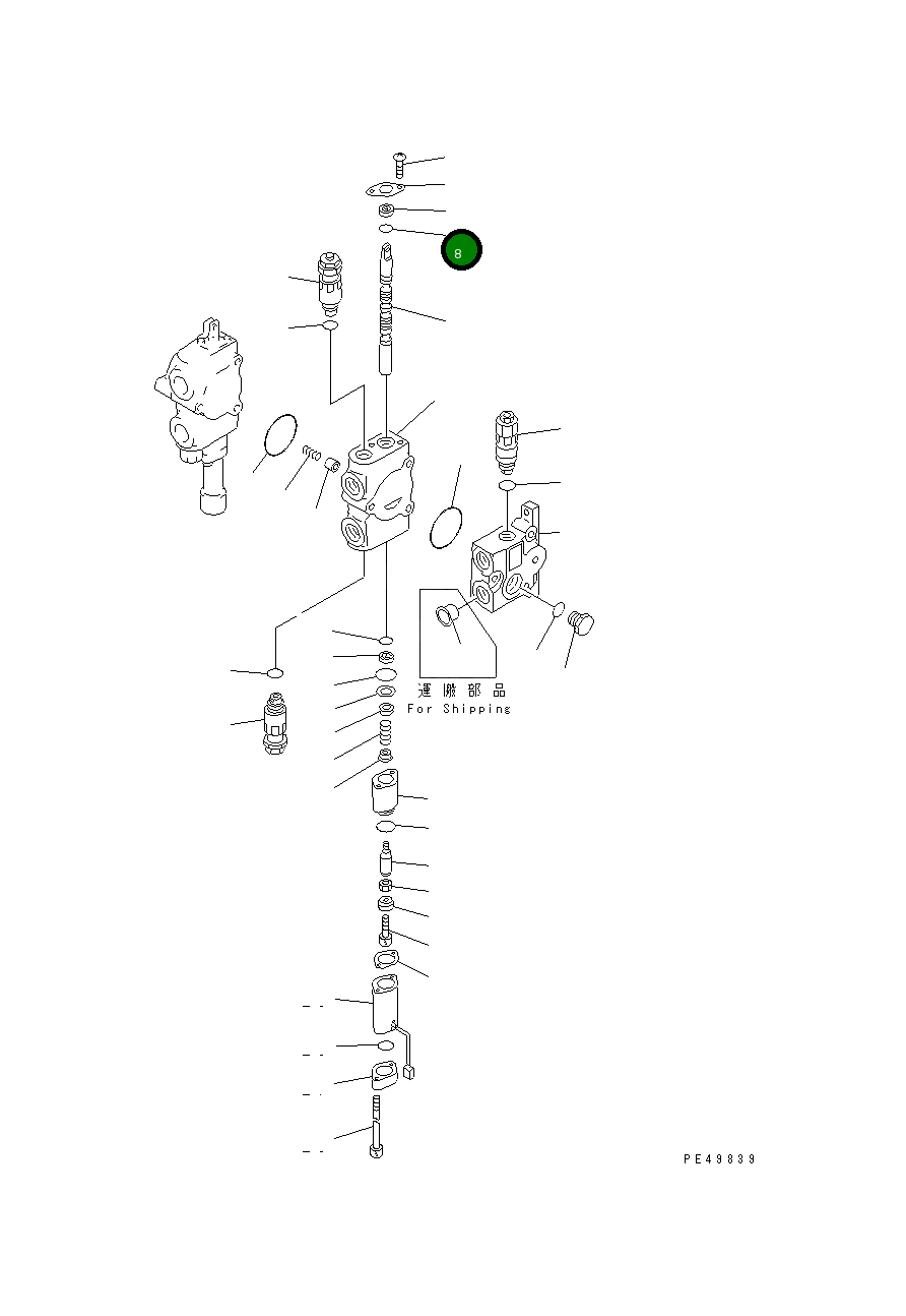 Кольцо уплотнительное (O-Ring) KB21001-00689 Komatsu