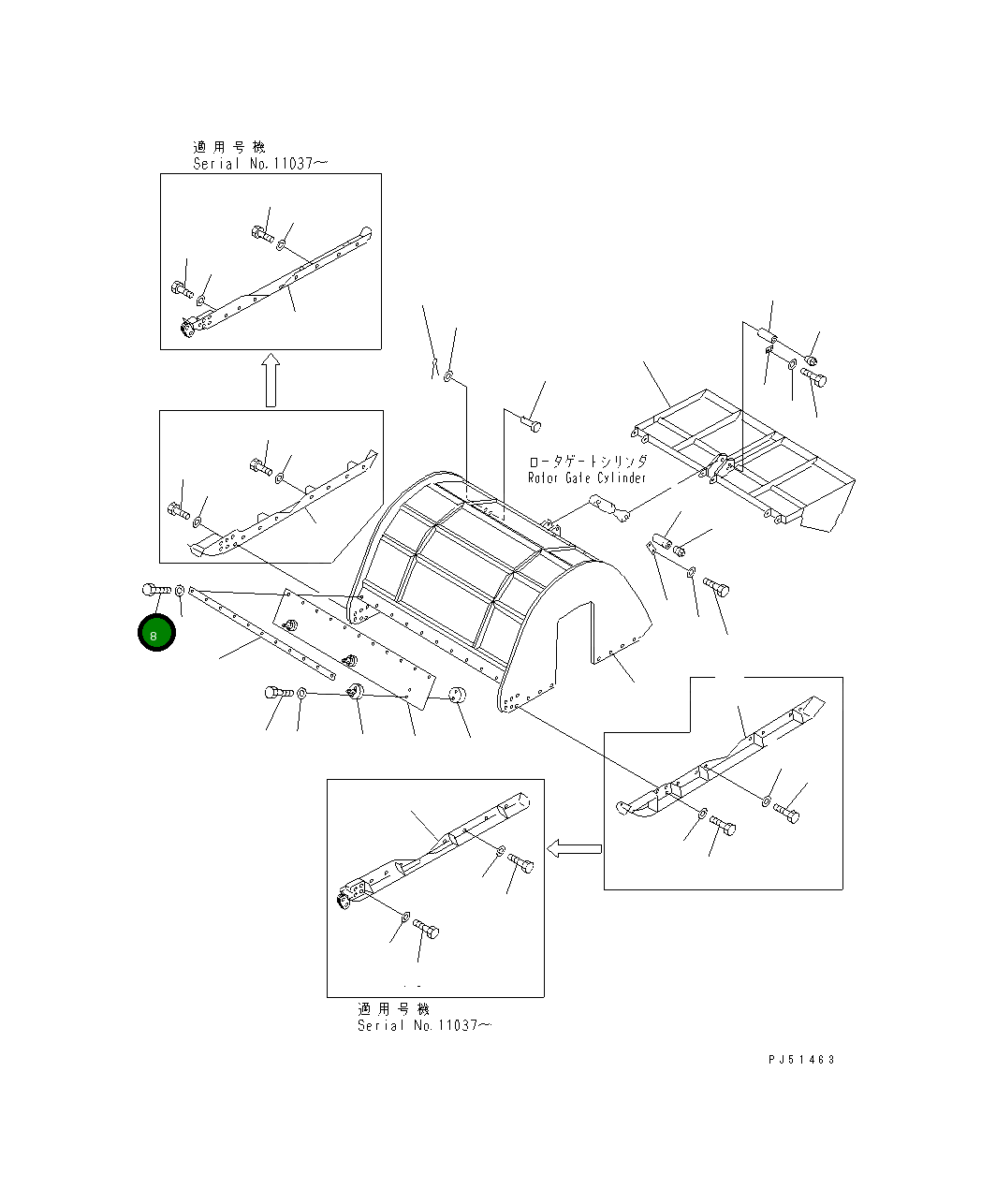 Болт 01010-51230  Komatsu