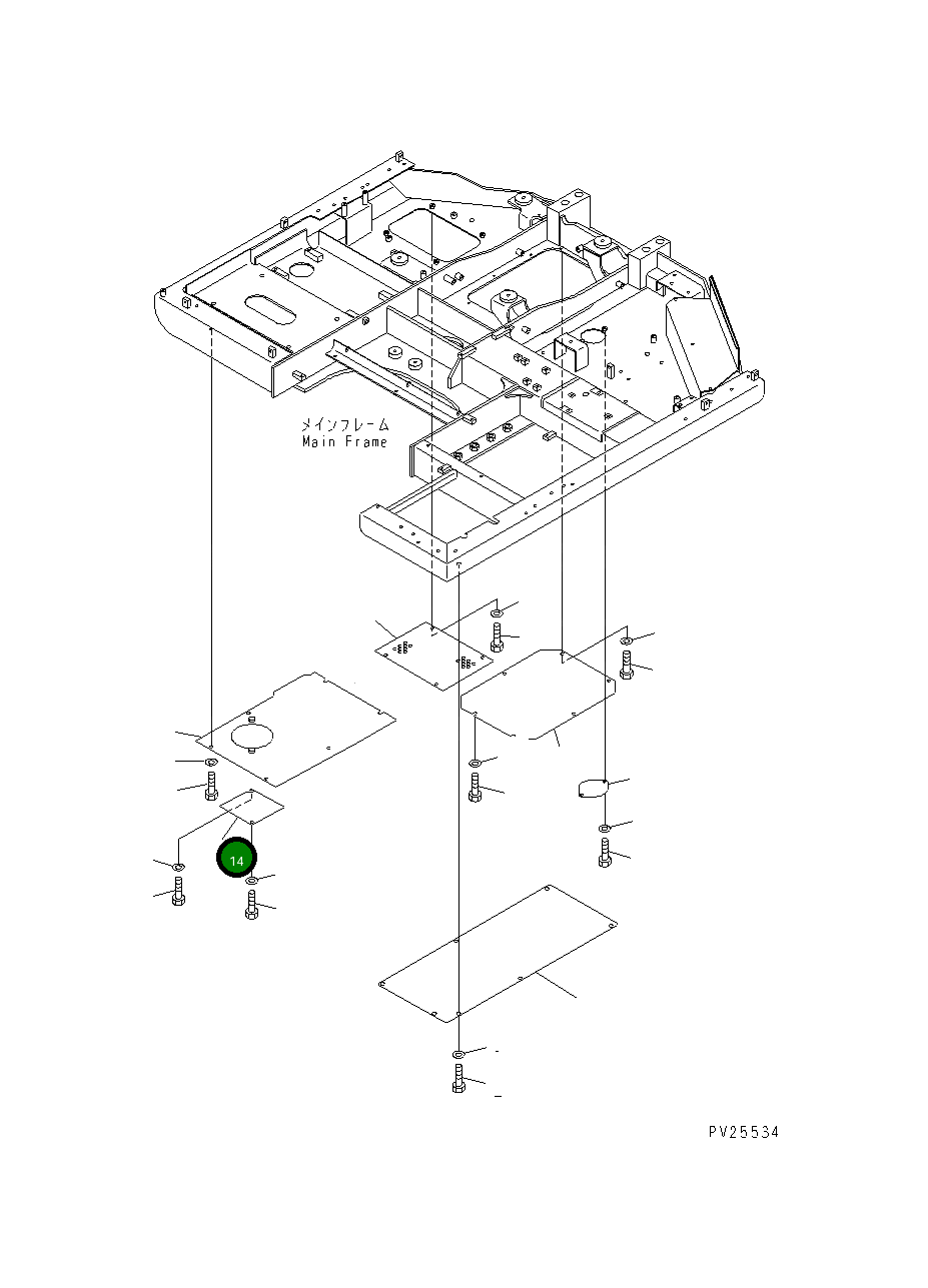 Крышка 201-54-71490 Komatsu