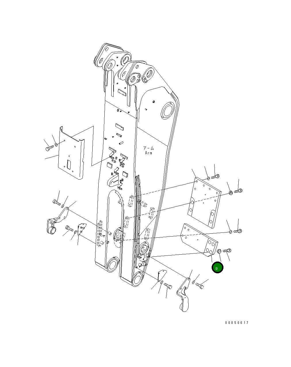Крышка 21T-68-32662 Komatsu