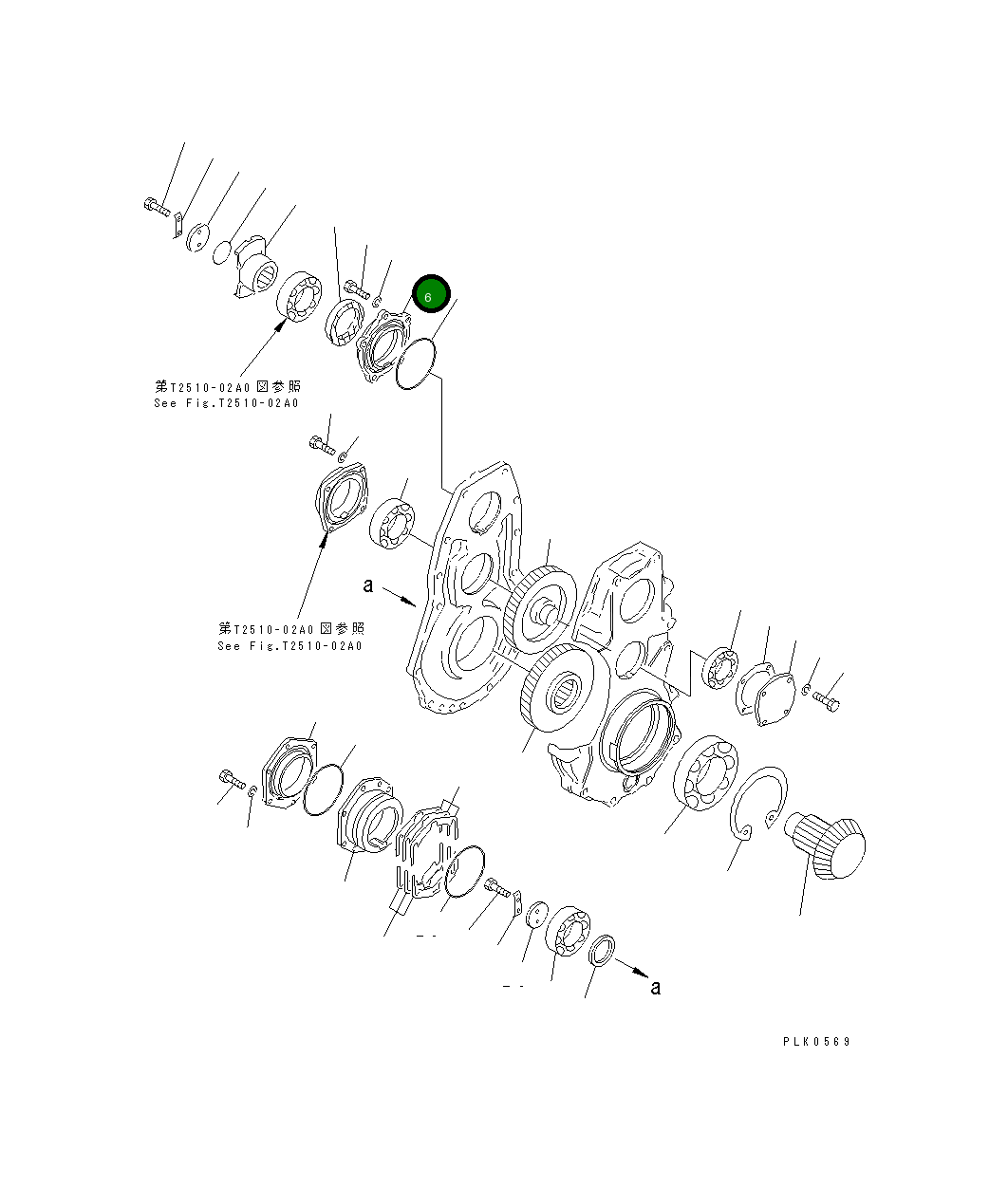 Крышка 124-960-1421 Komatsu