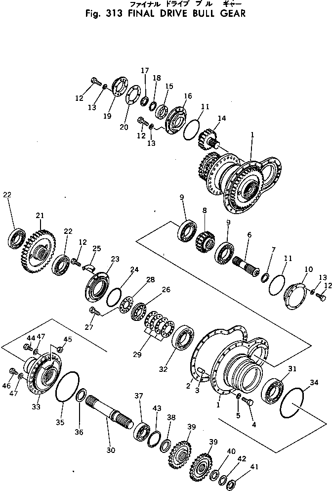 Болт 232-22-52550  Komatsu