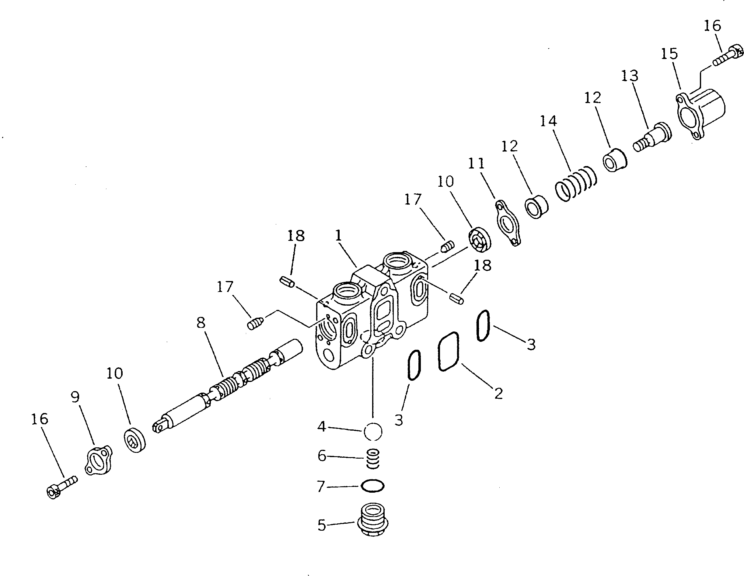 Болт 01252-30316 Komatsu