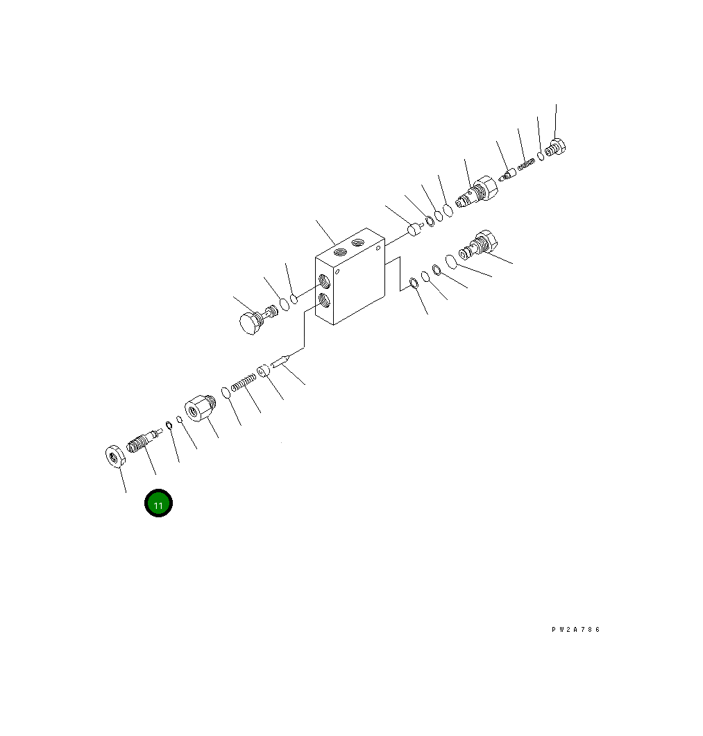 Болт 235-61-13220 Komatsu