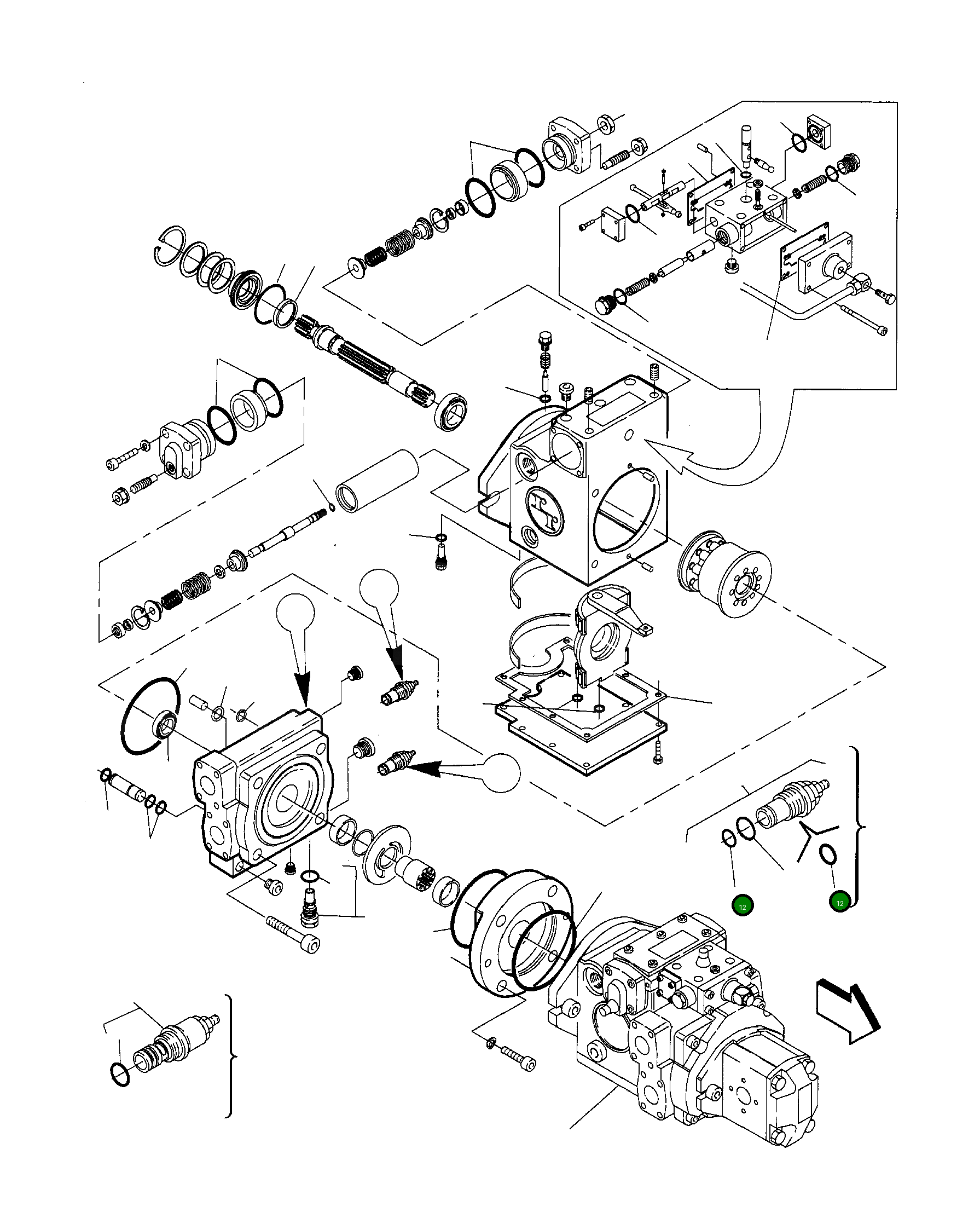 Кольцо уплотнительное (O-Ring) 840225044 Komatsu