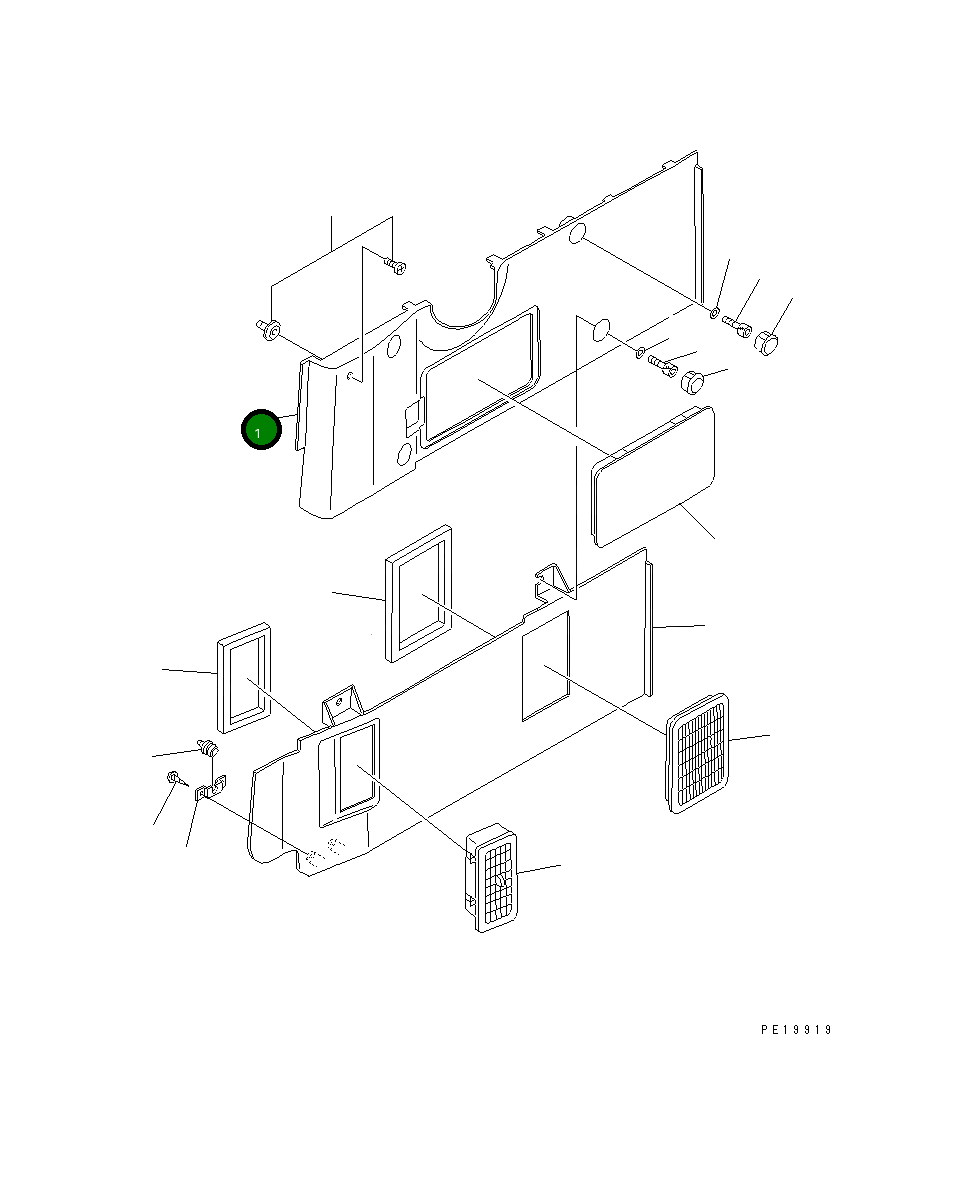 Крышка 20Y-54-36752 Komatsu