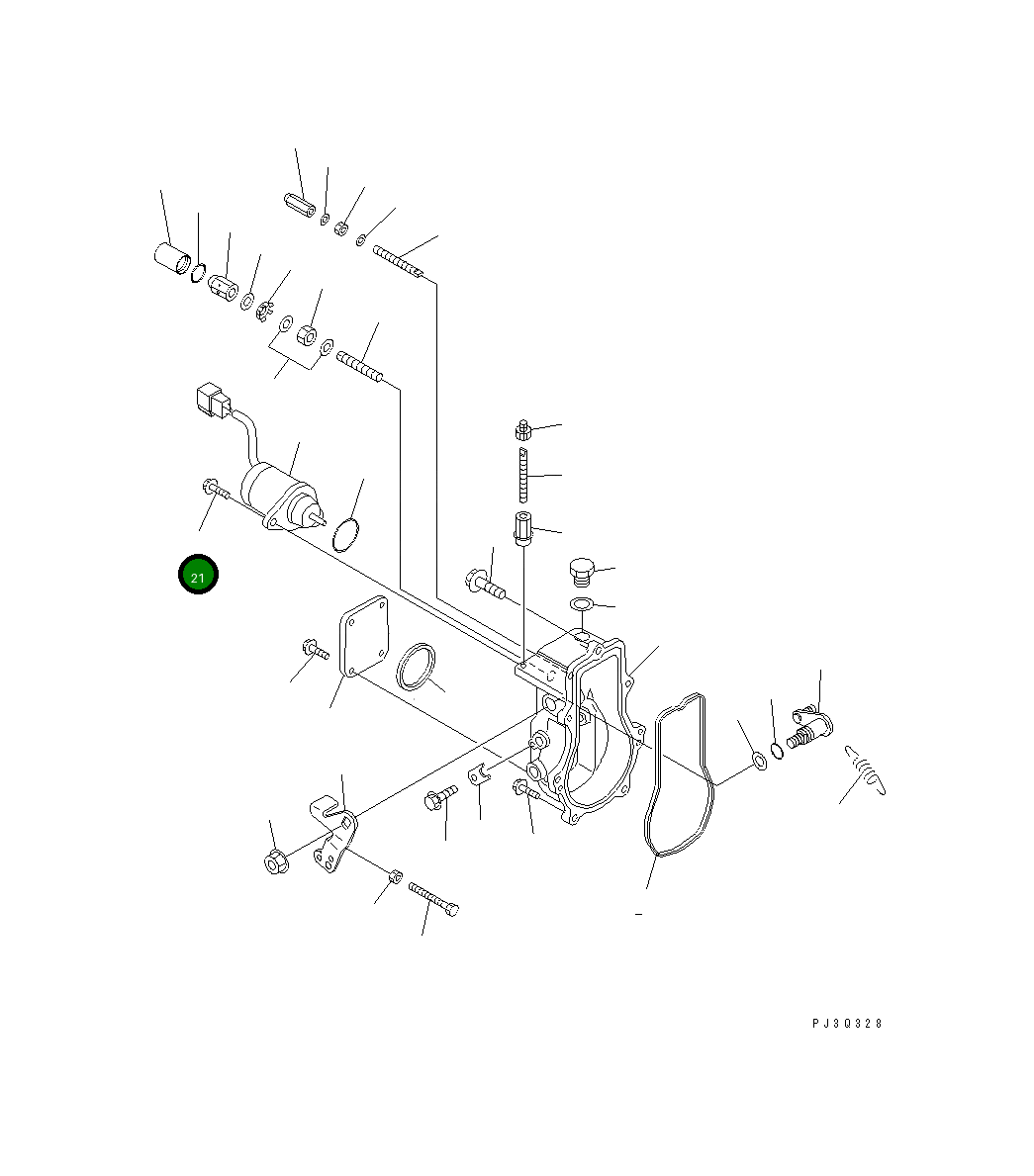 Болт 456-749 Komatsu