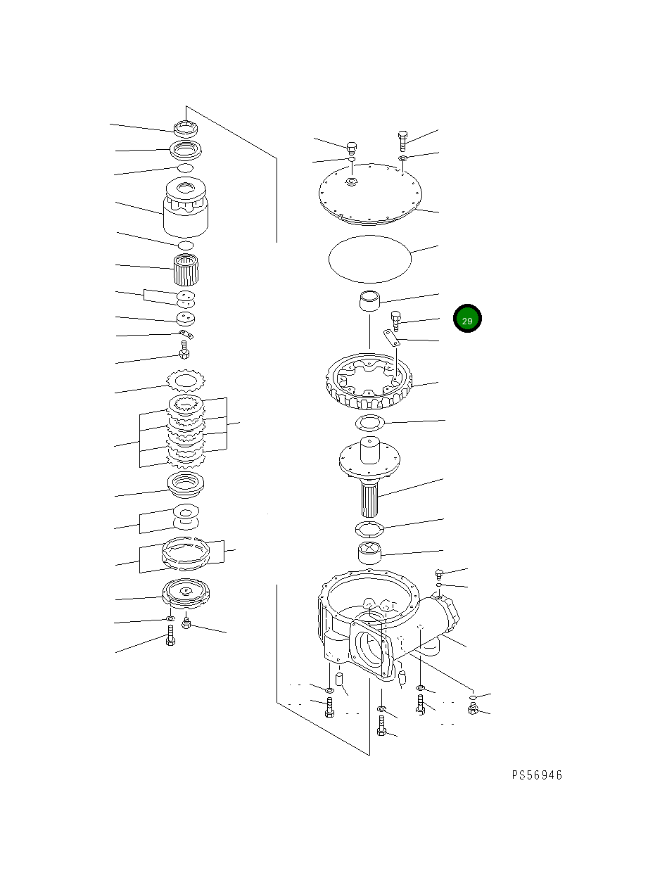 Болт 01090-51665 Komatsu
