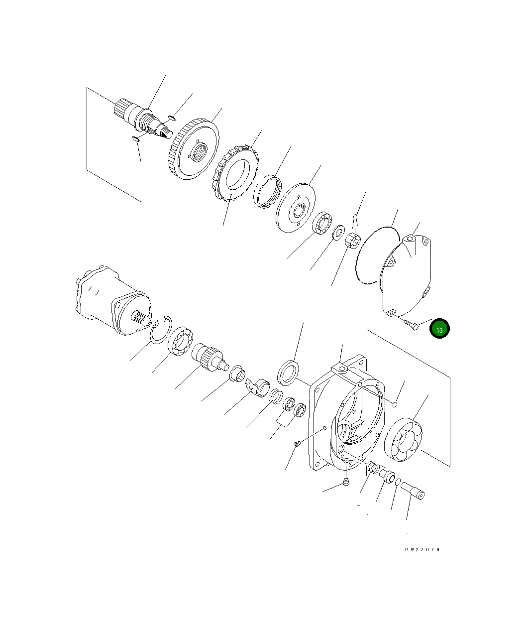 Болт UN714108020 Komatsu