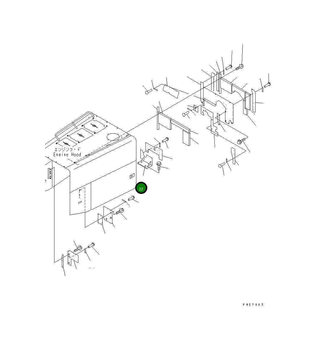 Крышка 426-54-21821 Komatsu