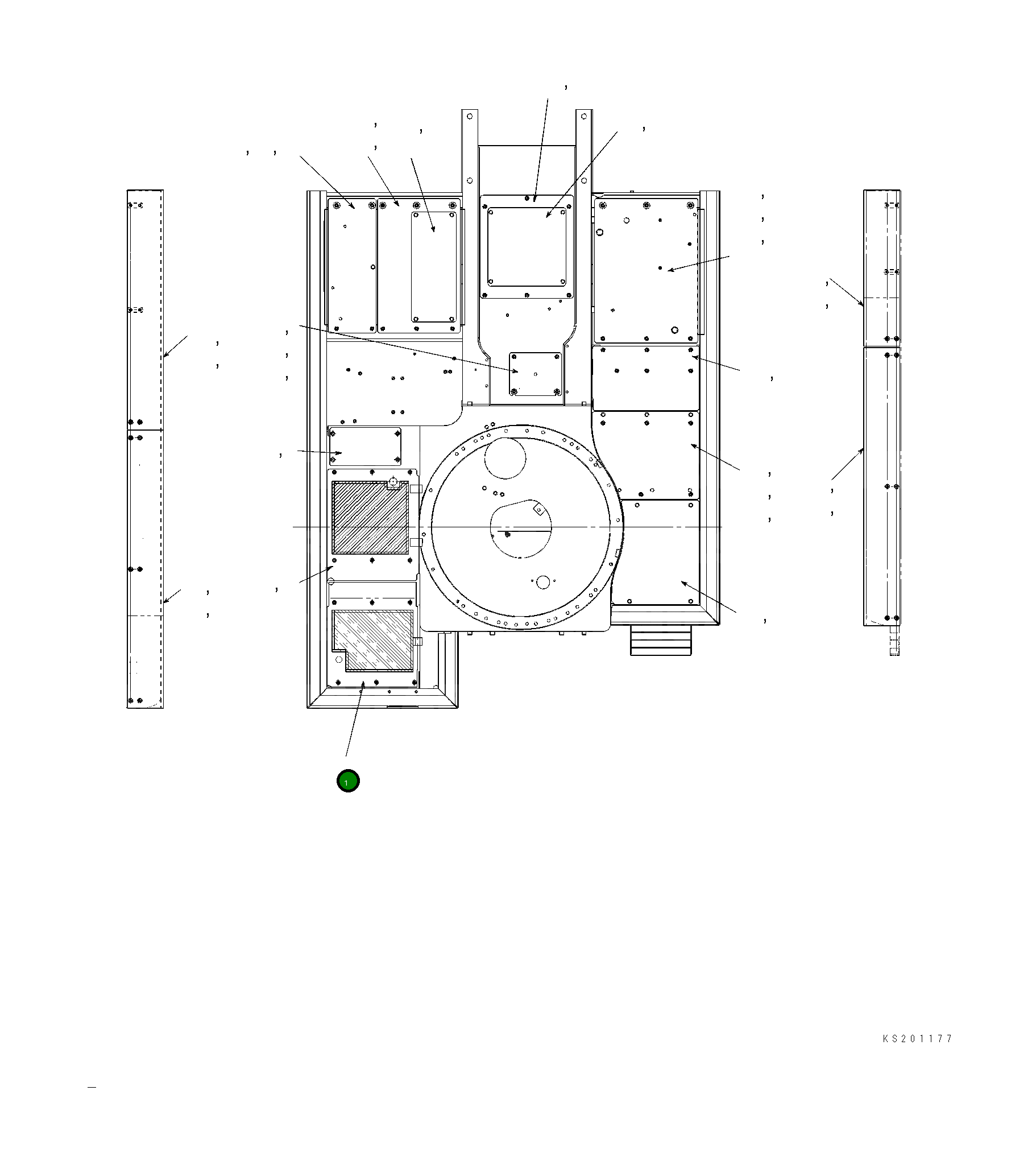 Крышка 206-54-KA111 Komatsu