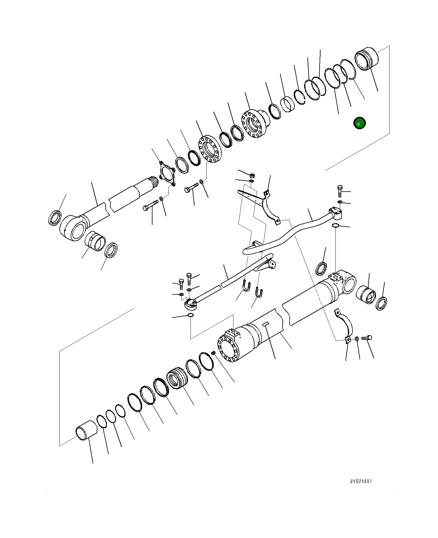 Кольцо уплотнительное (O-Ring) 0700055110  Komatsu