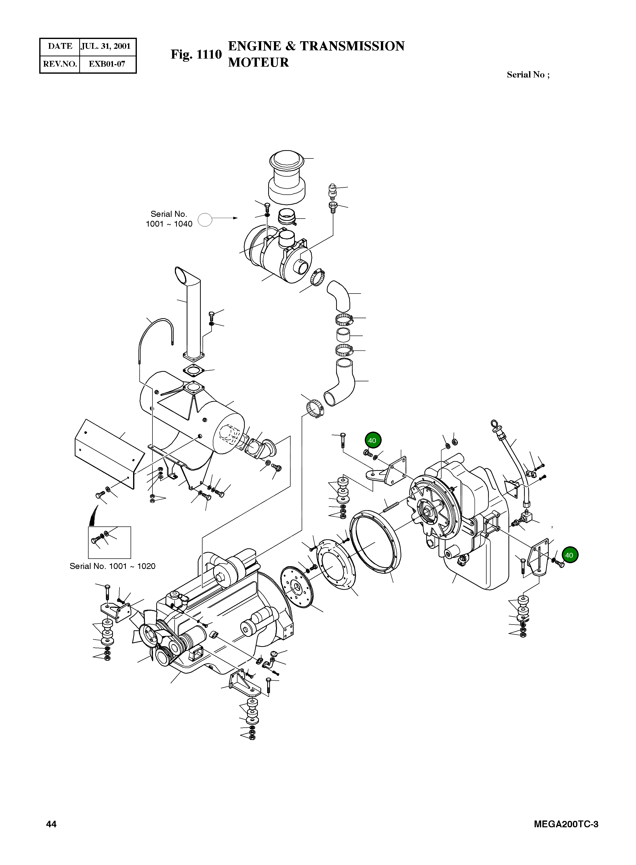 Болт 4120-4015 Komatsu