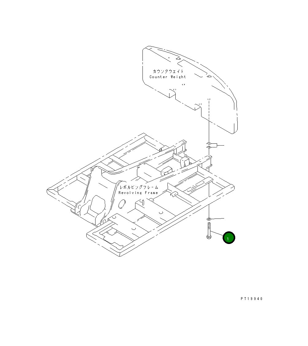 Болт 206-46-64210 Komatsu