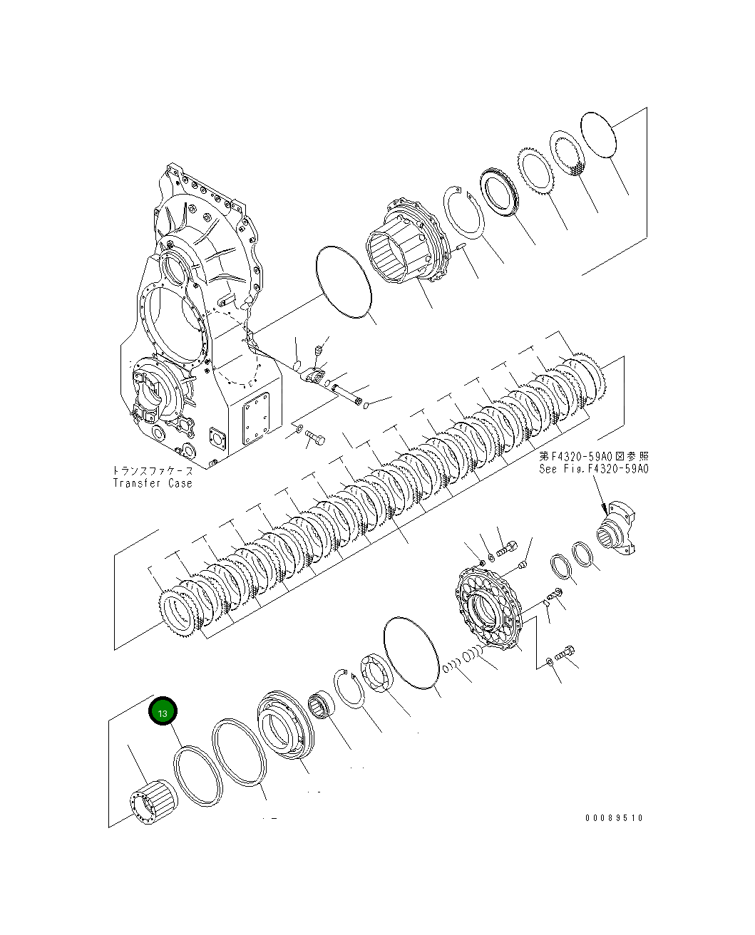 Кольцо (K6) 562-15-19550 Komatsu