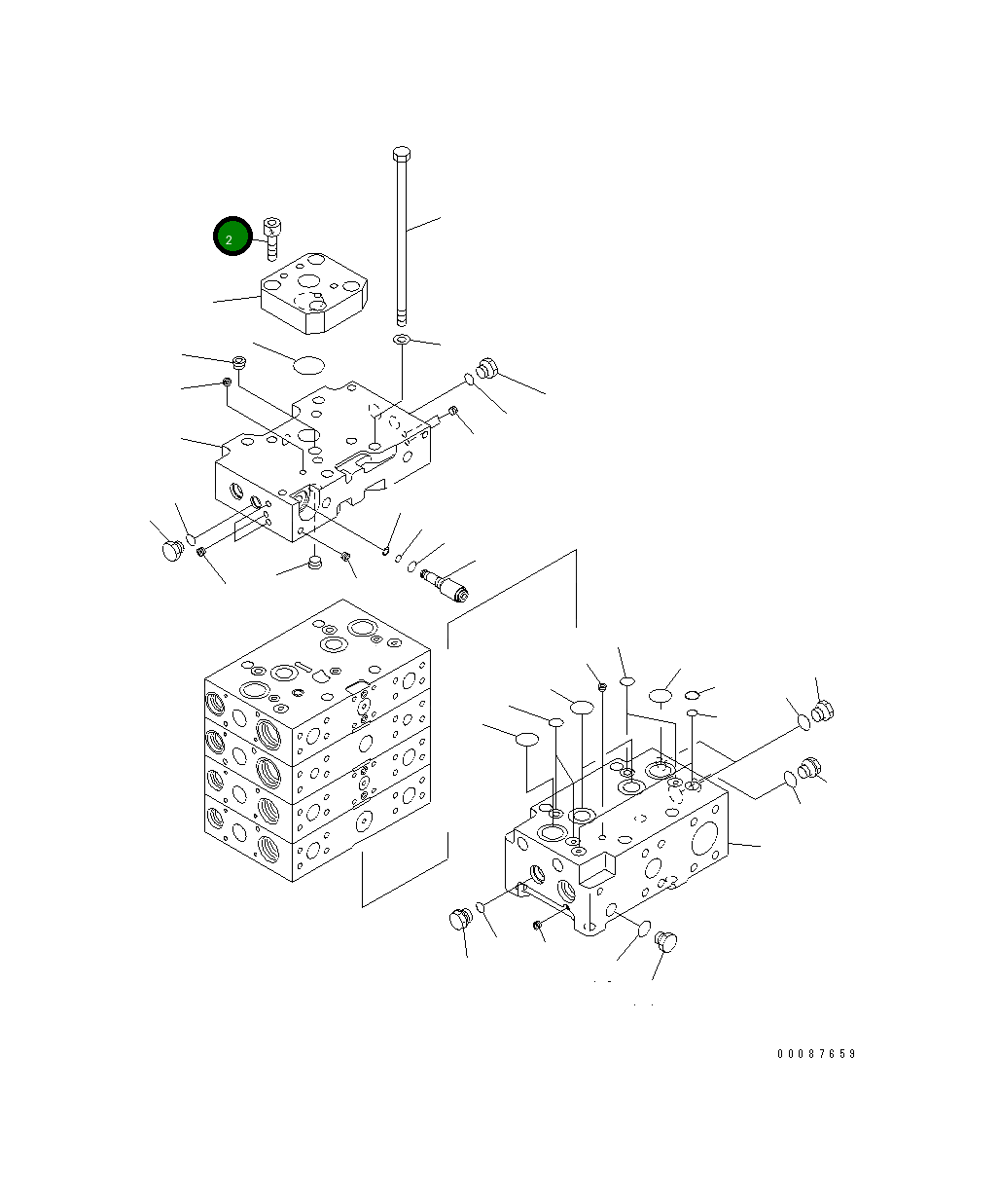 Болт 01252-61435 Komatsu