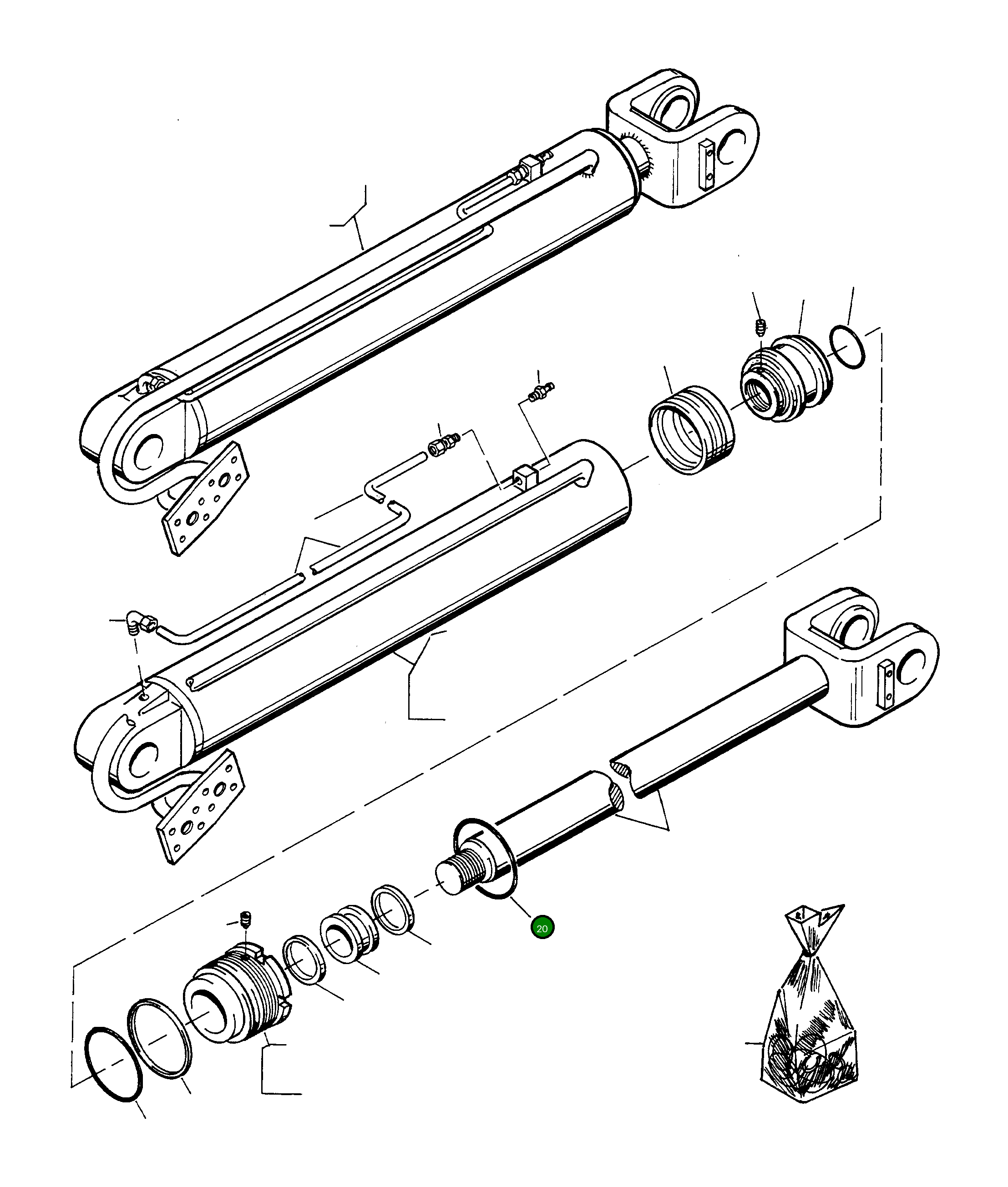 Кольцо уплотнительное (O-Ring) 1444829X1 Komatsu