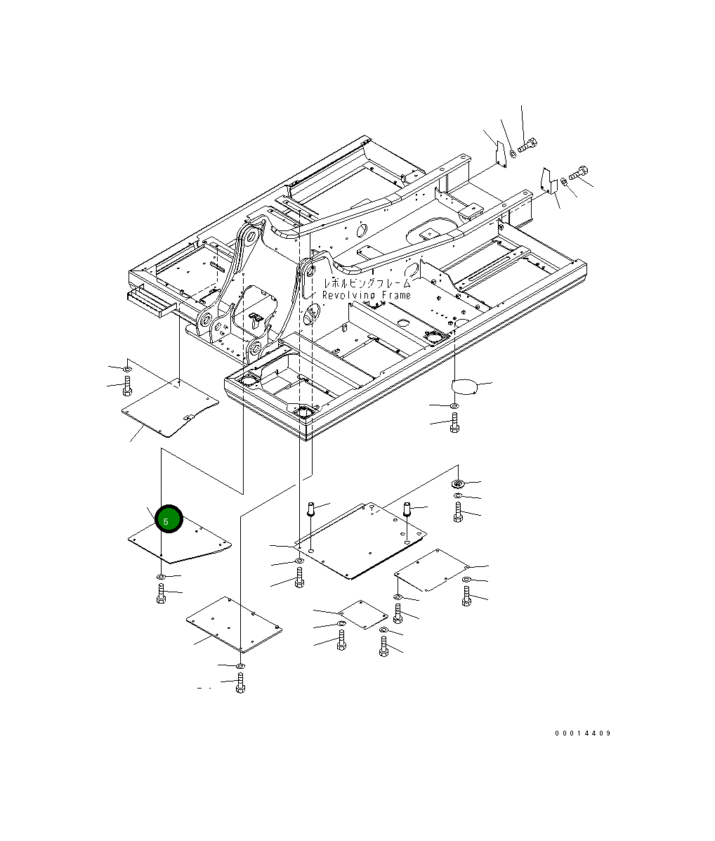 Крышка 20Y-54-62250 Komatsu
