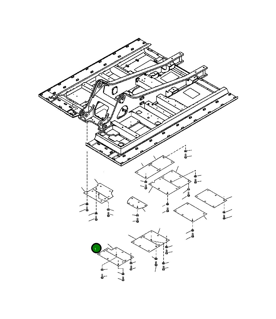 Крышка 207-54-A1510 Komatsu