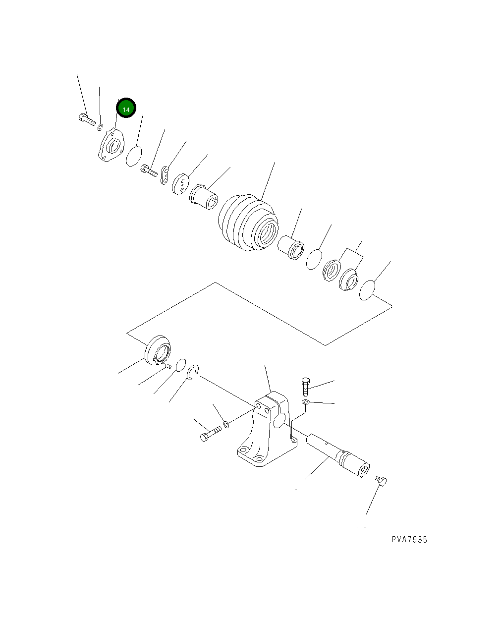 Крышка 140-813-5160 Komatsu