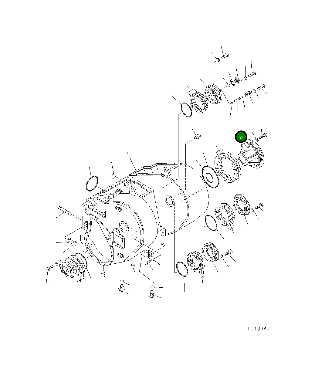 Крышка 175-916-1590 Komatsu