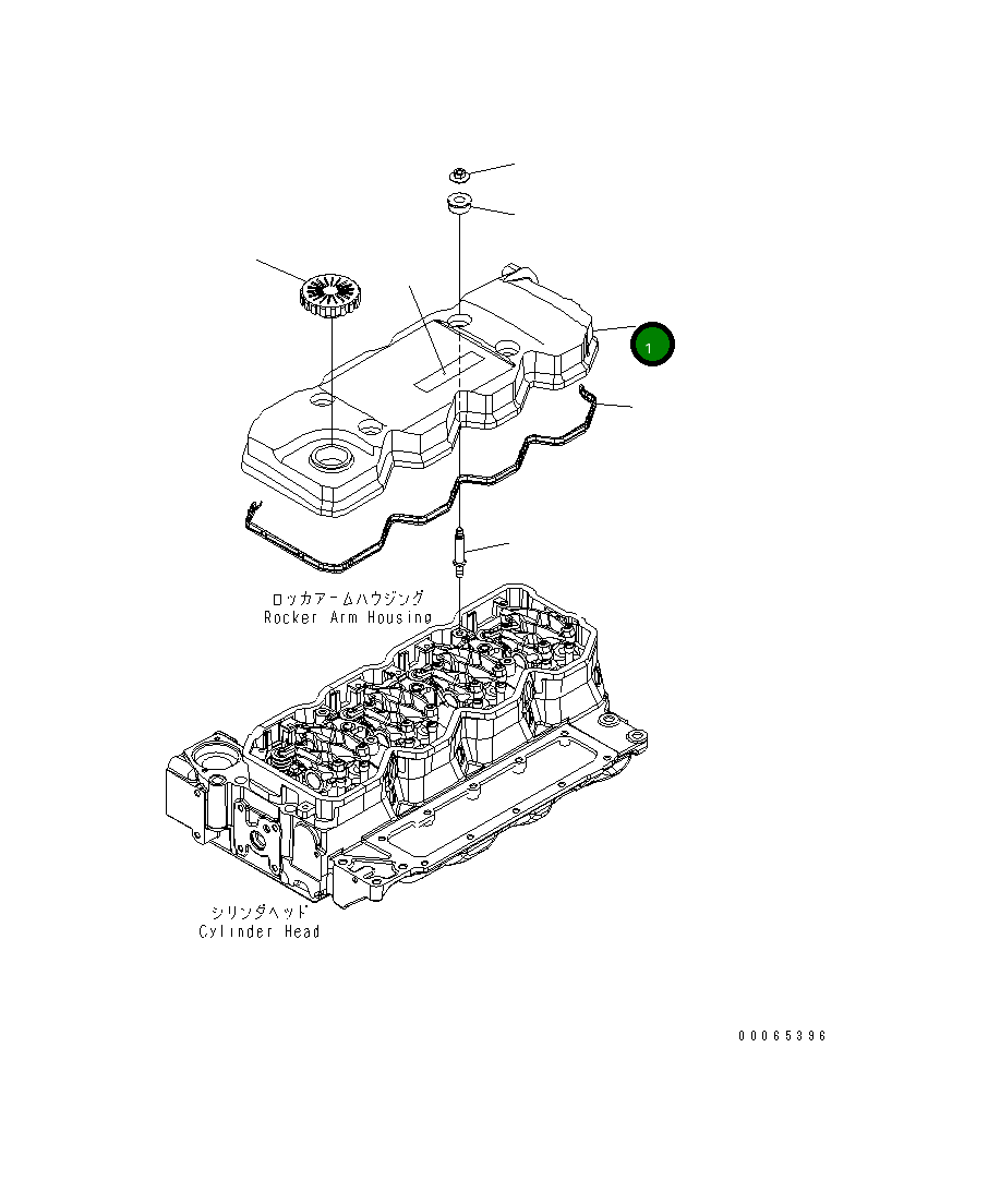 Крышка 6751-11-8220 Komatsu