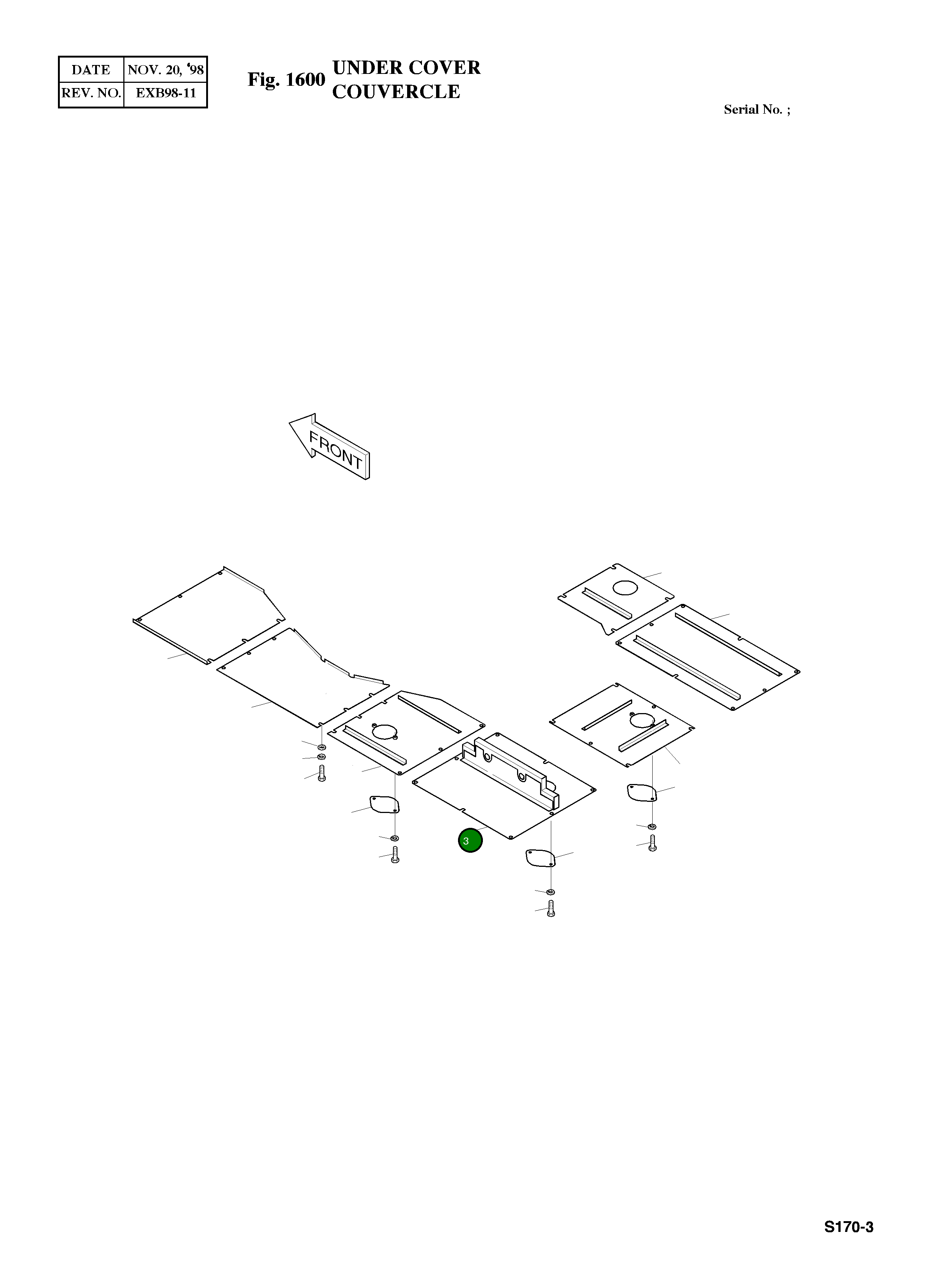 Крышка 2621-3412A  Komatsu