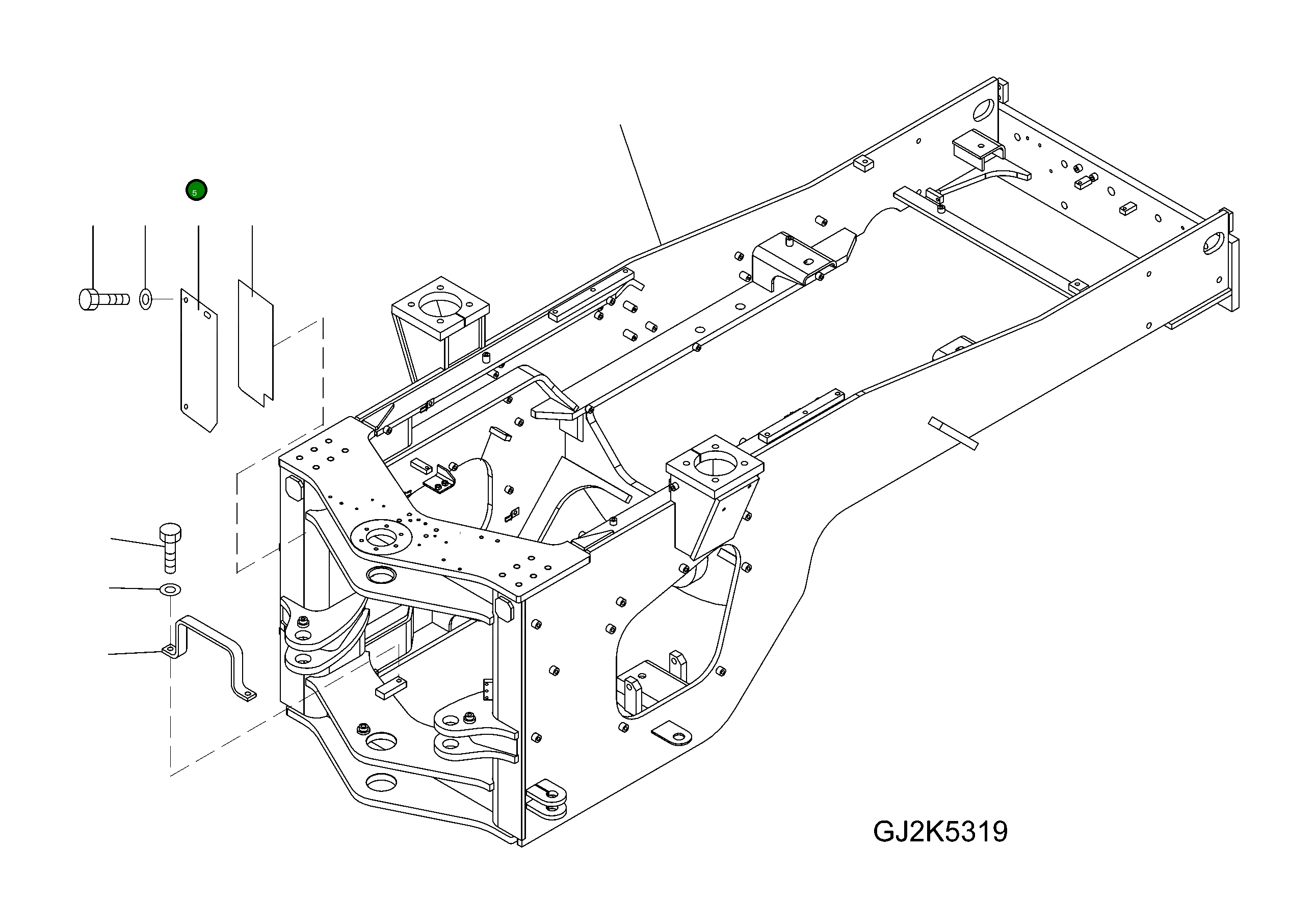 Крышка 423-Z84-3750 Komatsu