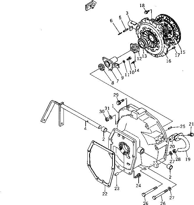 Болт YM172730-31450 Komatsu