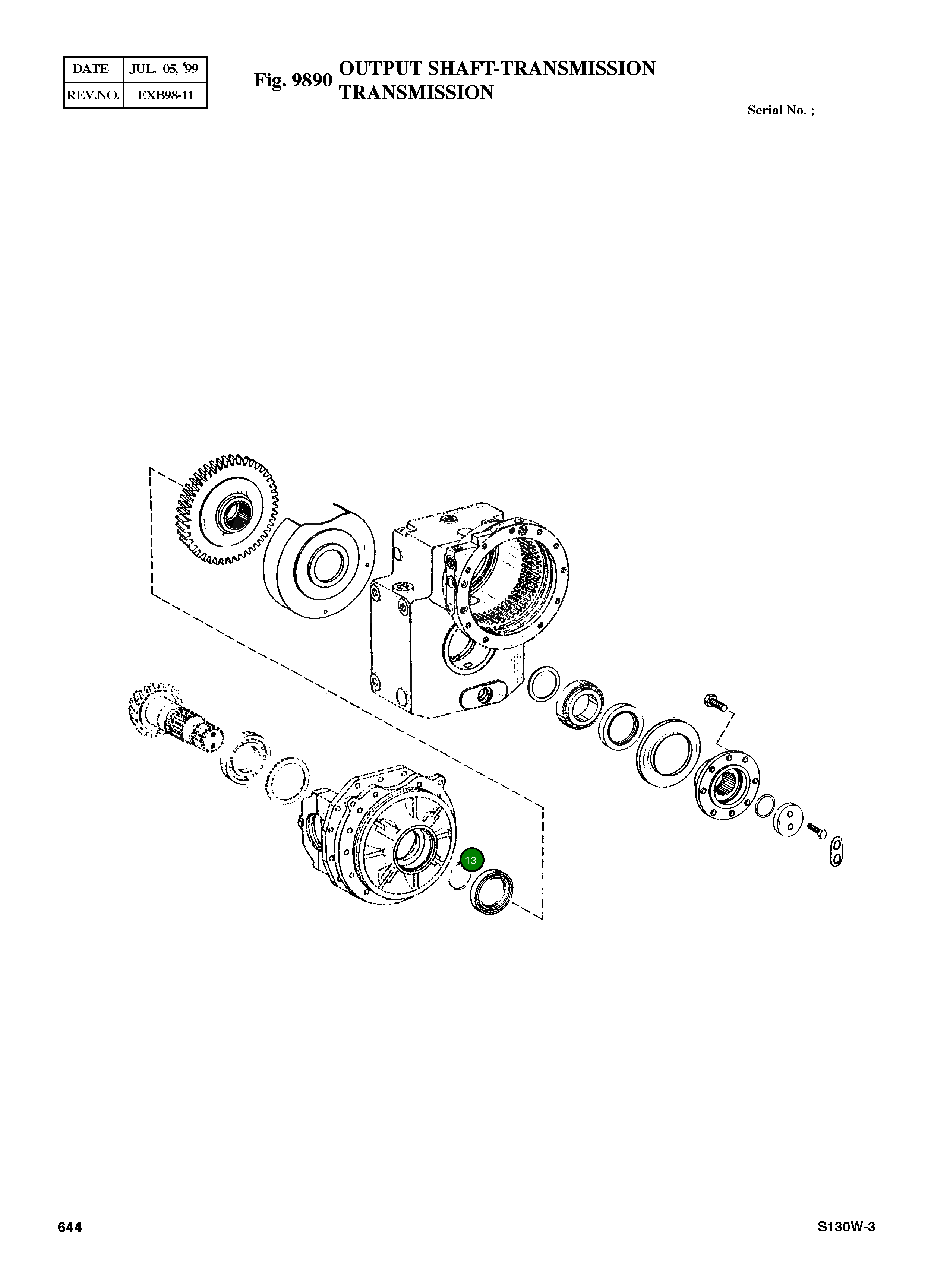 Кольцо уплотнительное (O-Ring) 0634 306 504  Komatsu