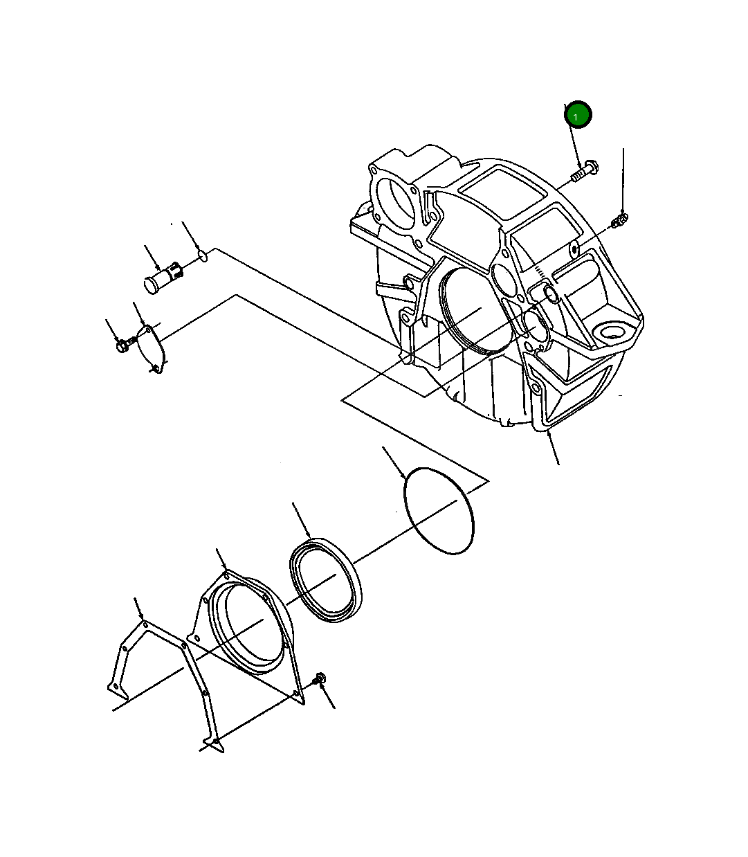 Болт 1240 398 H1  Komatsu