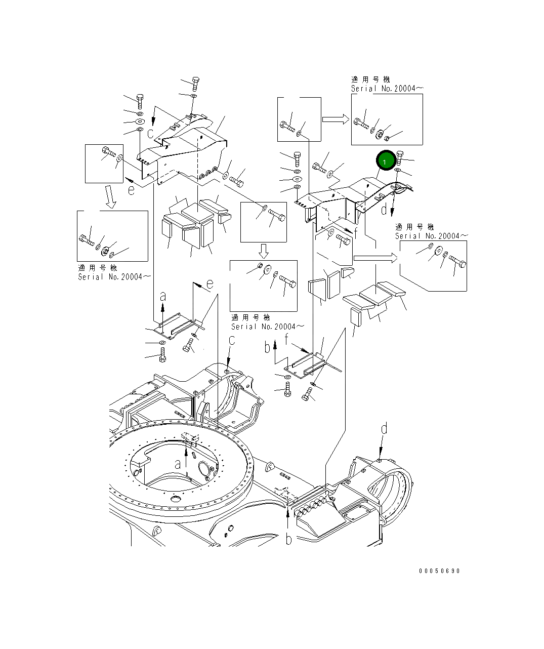 Крышка 21T-30-32152 Komatsu