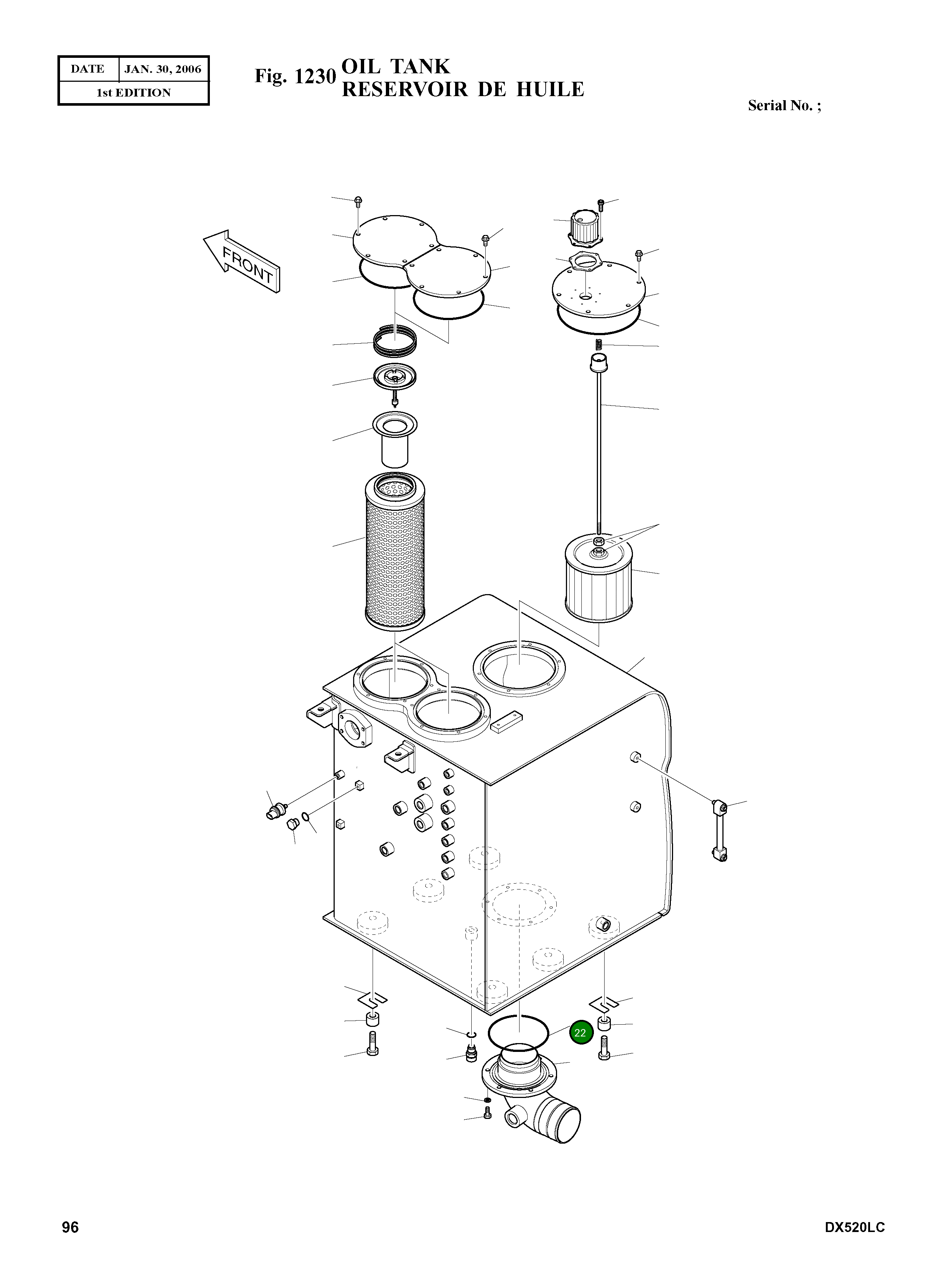 Кольцо уплотнительное (O-Ring) S8011651 Komatsu