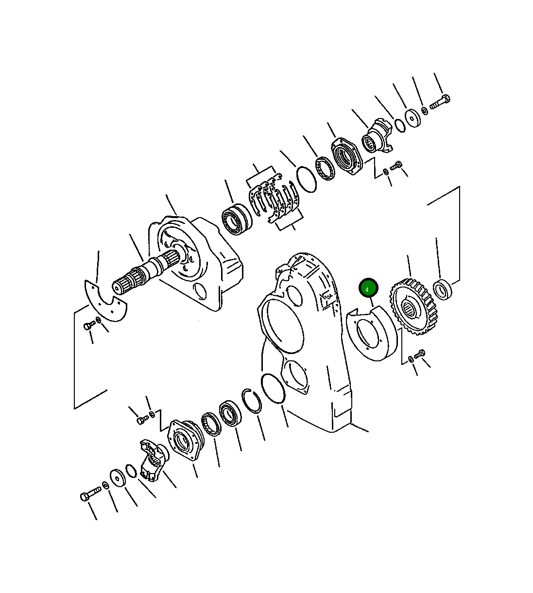 Крышка 421-15-13750  Komatsu