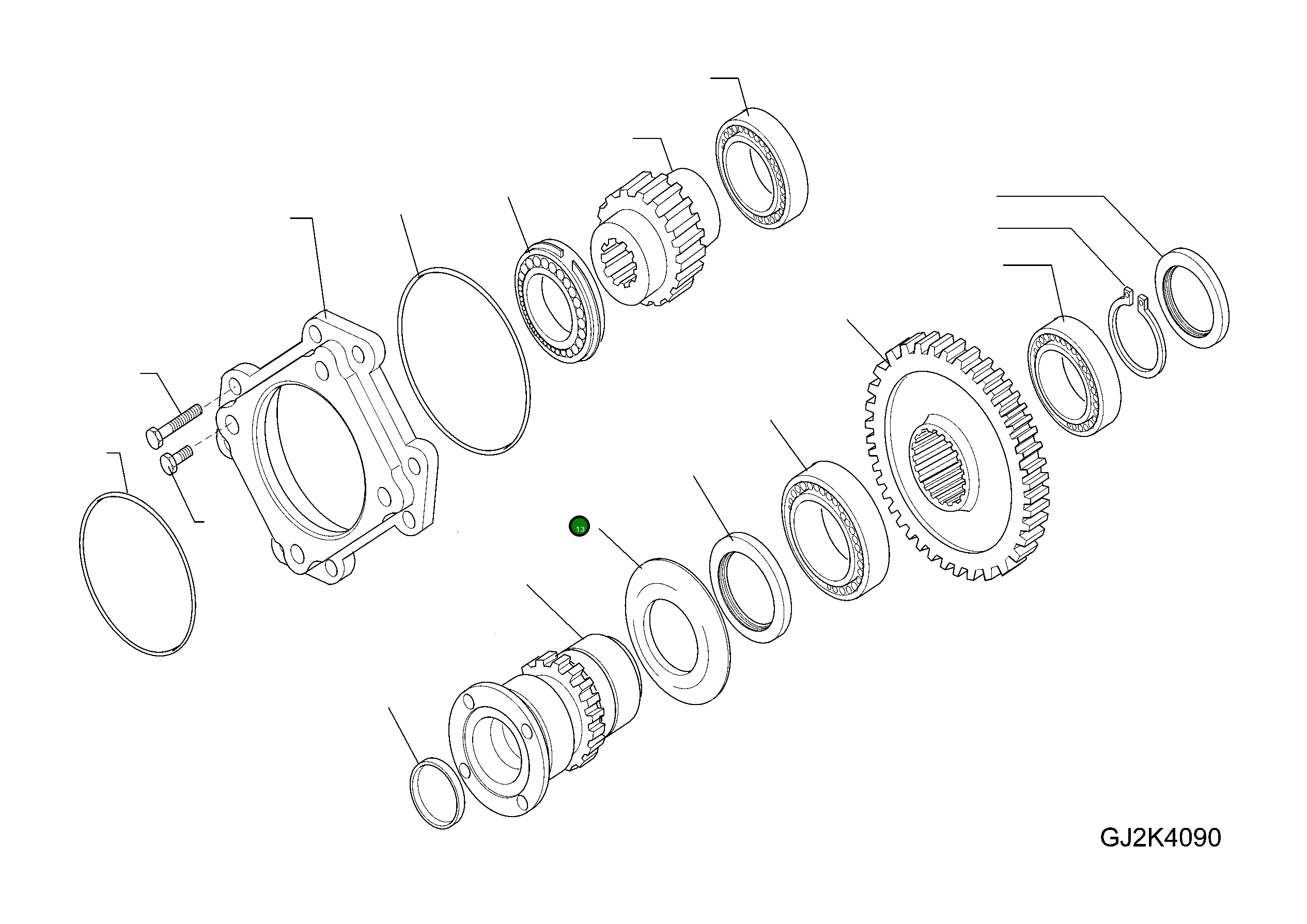 Крышка 42T-23-H0P63 Komatsu