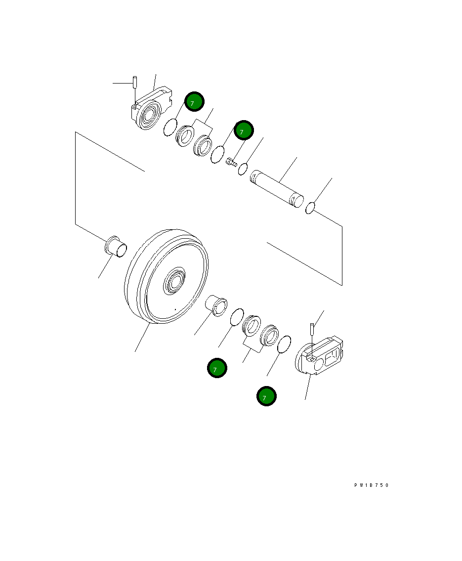 Кольцо уплотнительное (O-Ring) 130-27-12551  Komatsu