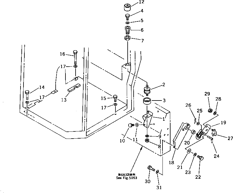 Болт 21W-54-12150  Komatsu