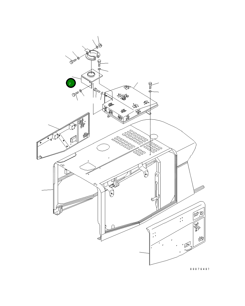 Крышка 421-54-A3470  Komatsu