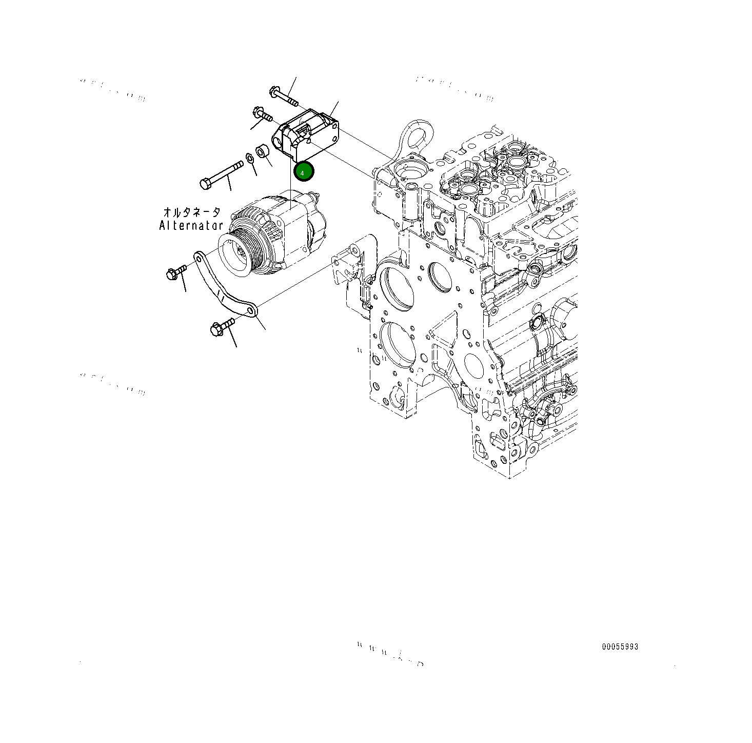 Болт 6736114460 Komatsu