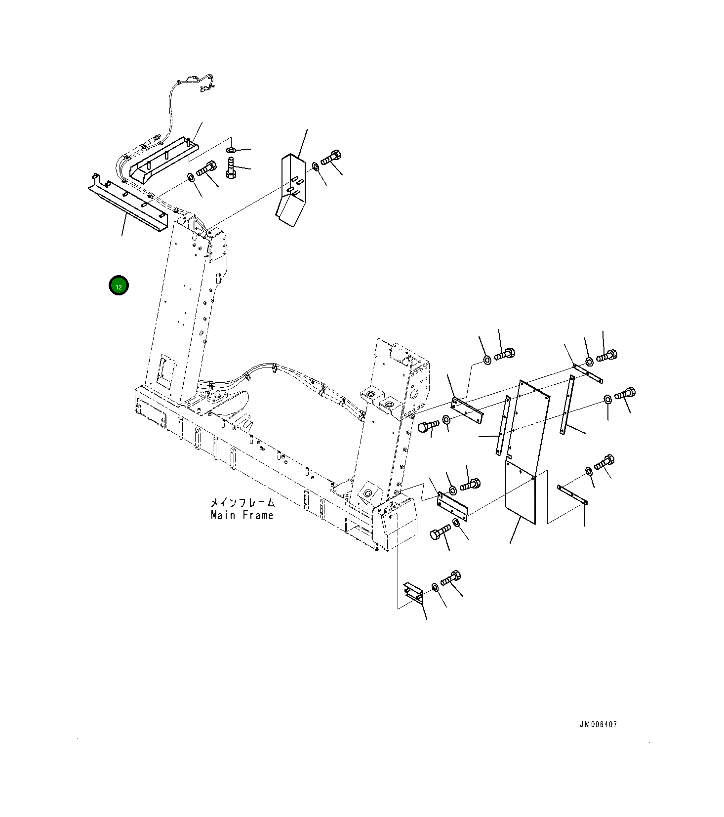 Крышка 561-95-85280 Komatsu