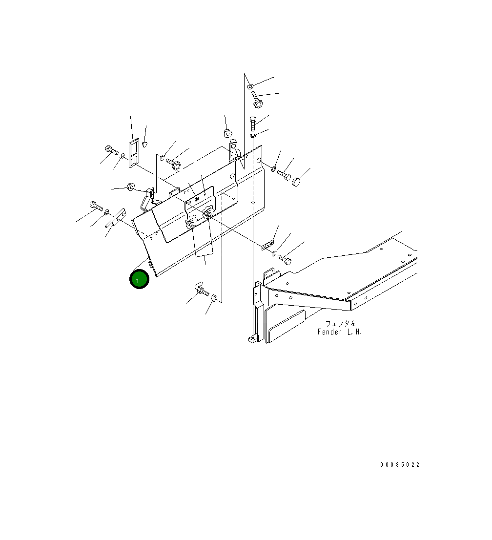 Крышка 14X-54-32364  Komatsu