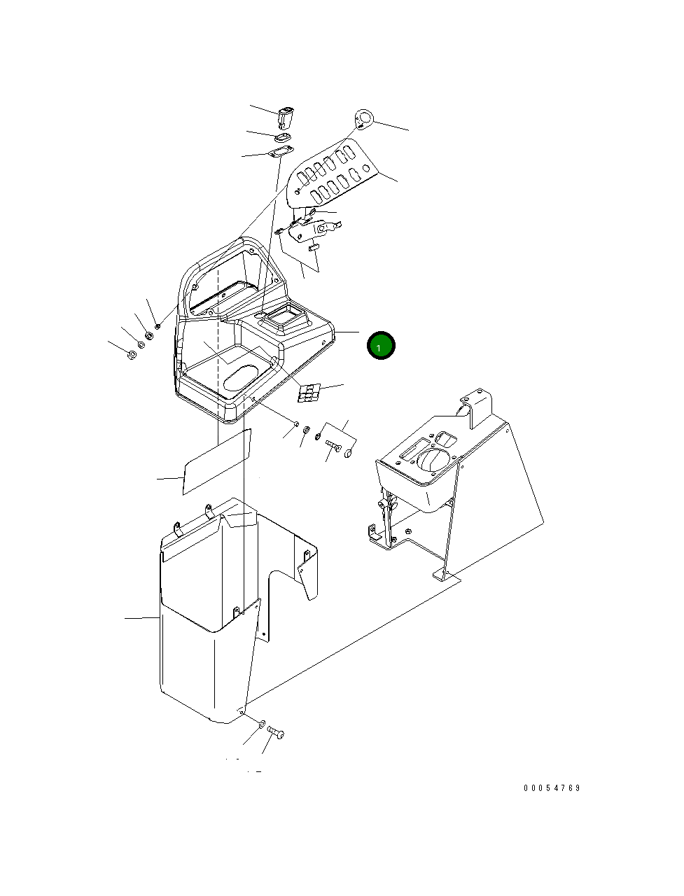 Крышка 423-V91-4311  Komatsu