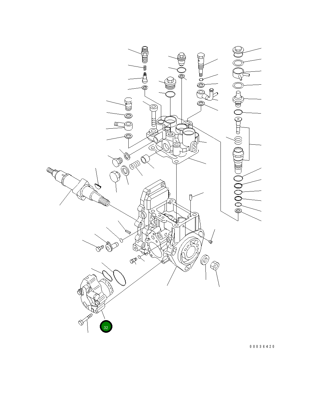 Кольцо уплотнительное (O-Ring) YM158552-52500  Komatsu