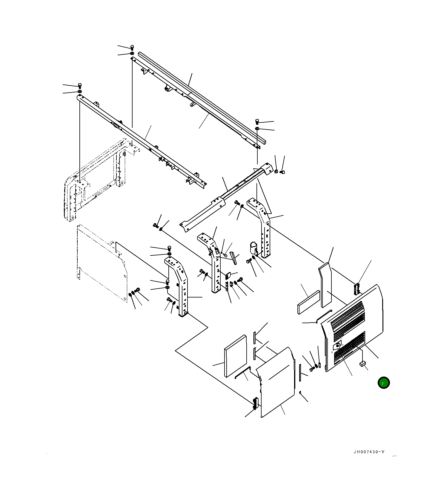 Крышка 206-54-24281 Komatsu