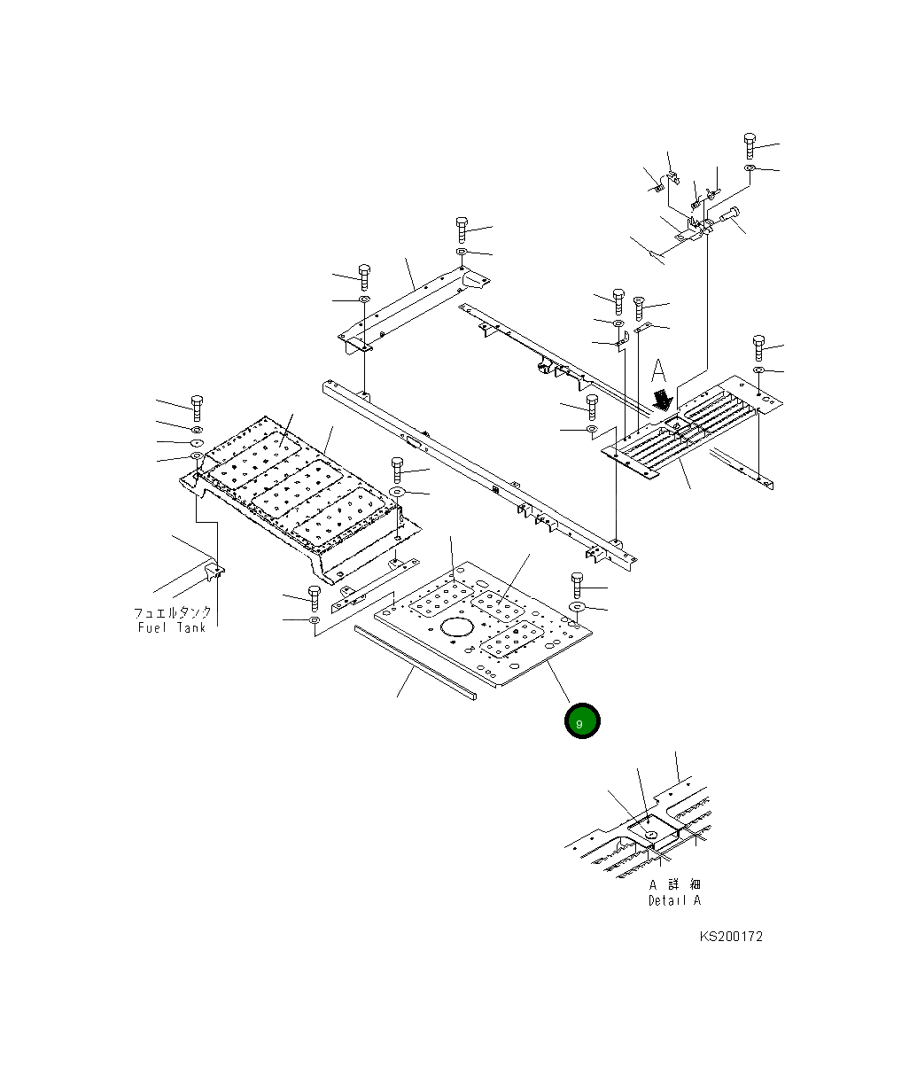 Крышка 20Y-54-75240  Komatsu