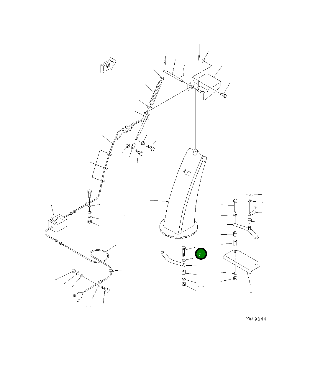 Болт TA01110830 Komatsu