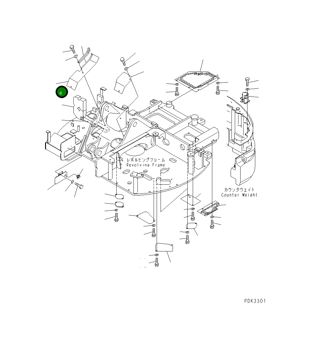 Крышка 21W-46-31252 Komatsu